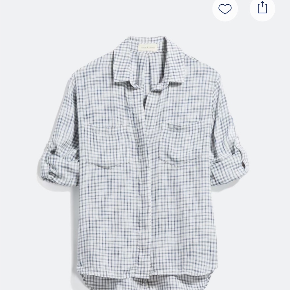 Georgino Button Down Shirt Blue and White